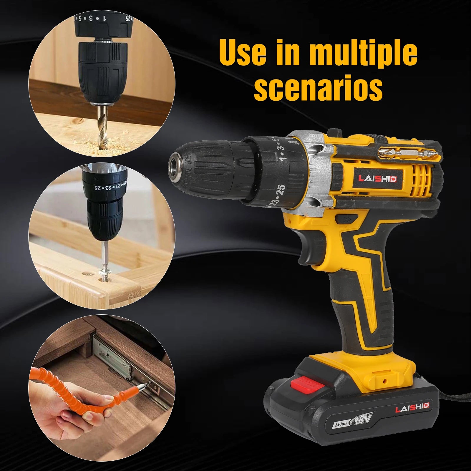 21V Cordless Impact Drill Electric Screwdriver