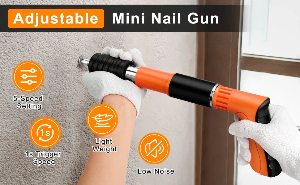 Mini Pistola de Prego de Aço Pistola de Rebite Portátil para Concreto