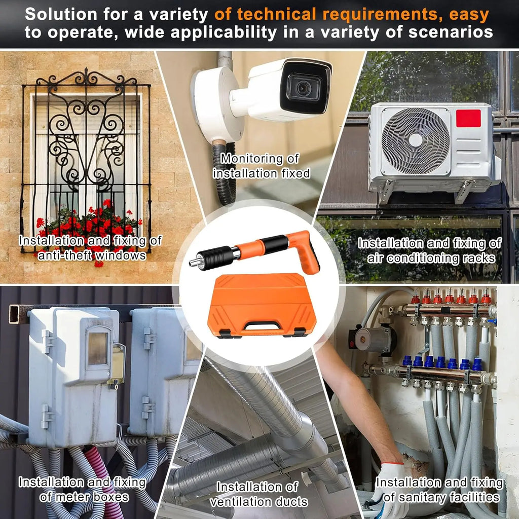 Mini Pistola de Prego de Aço Pistola de Rebite Portátil para Concreto