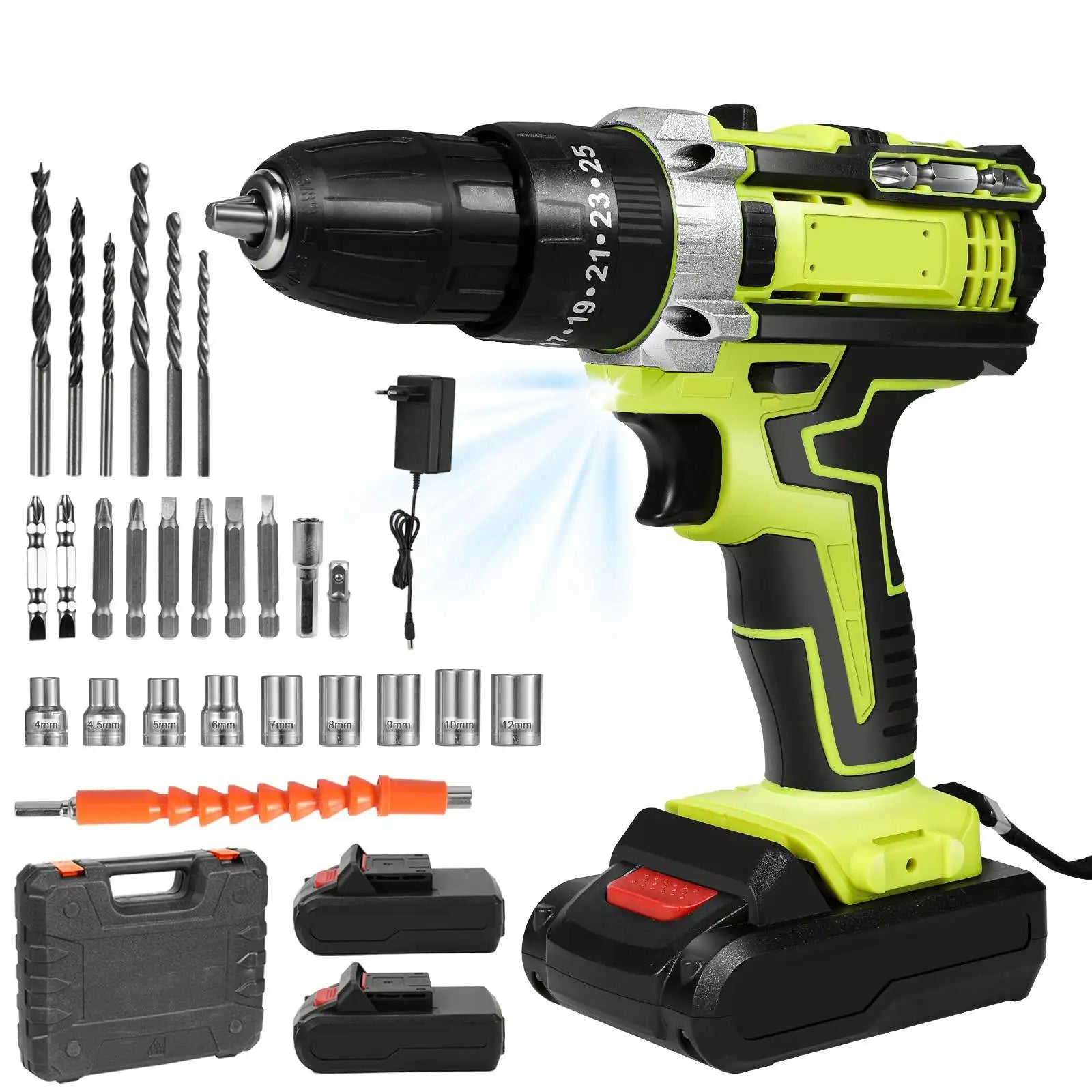 21V Cordless Impact Drill Electric Screwdriver
