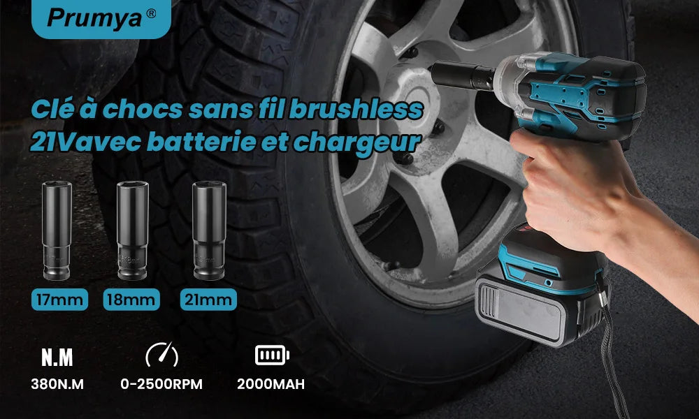 21V Cordless Brushless Impact French