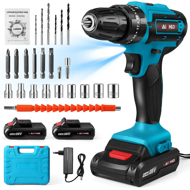 21V Cordless Impact Drill Electric Screwdriver