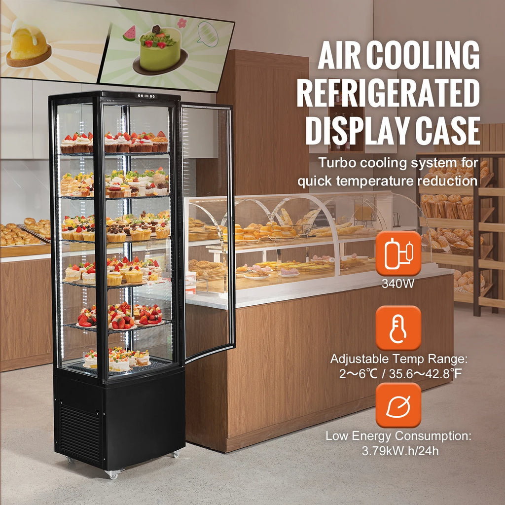 Refrigerated Display Case Large Commercial Pastry Display