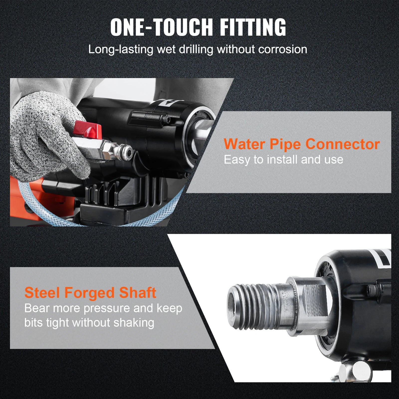 3200W 750RPM Wet/Dry Diamond Core Drill Machine Concrete Drill Rig