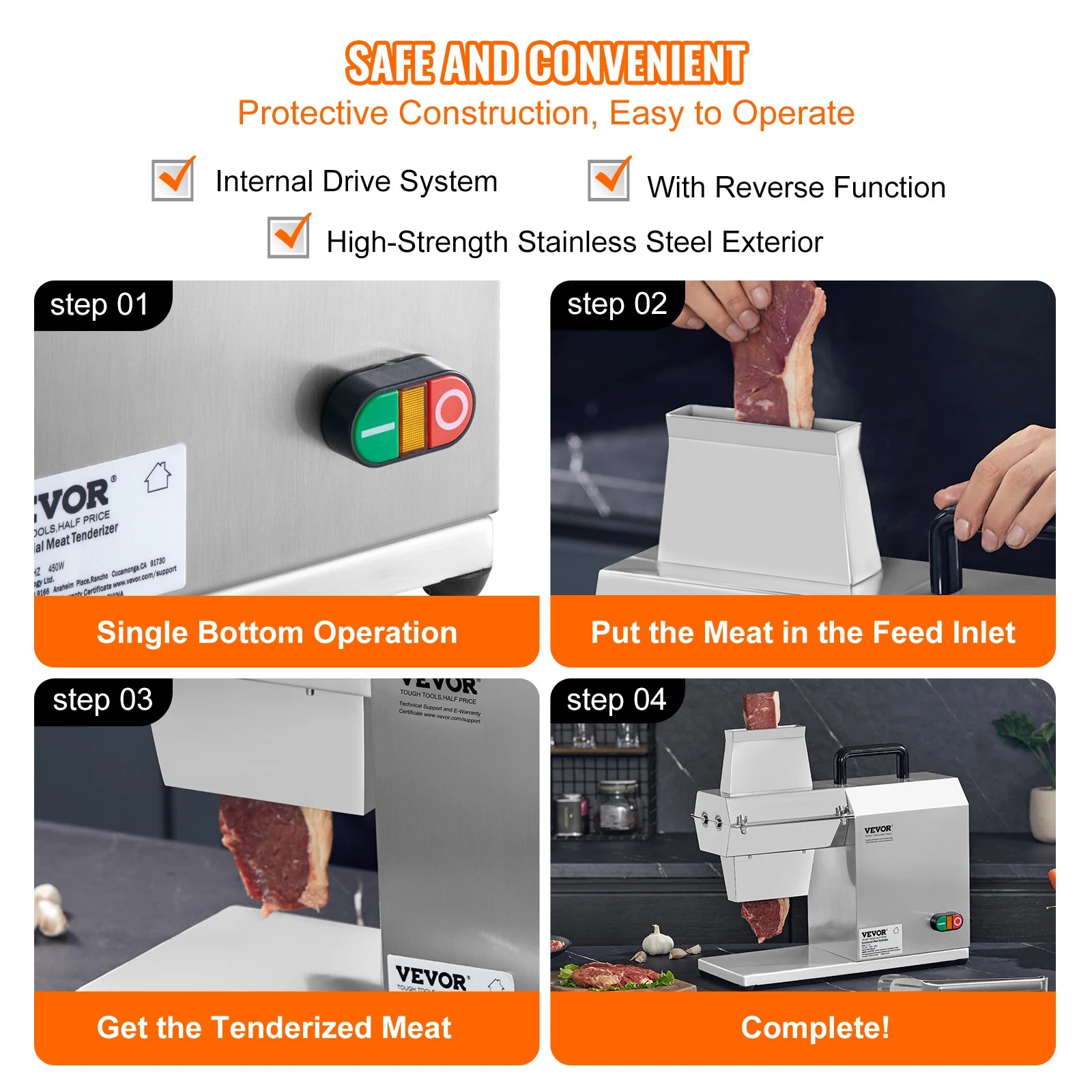 17inch 54 Blades Commercial Meat Tenderizer