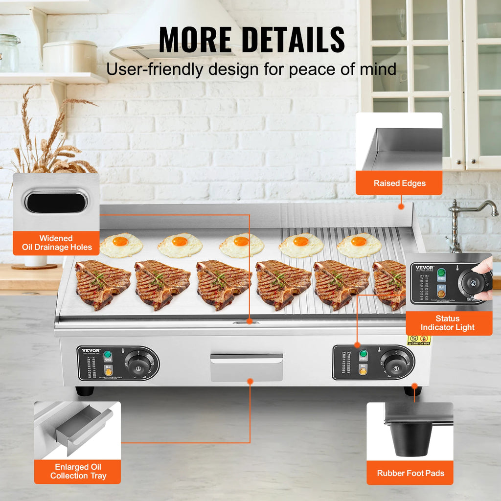 22/30 inch Commercial Electric Griddle