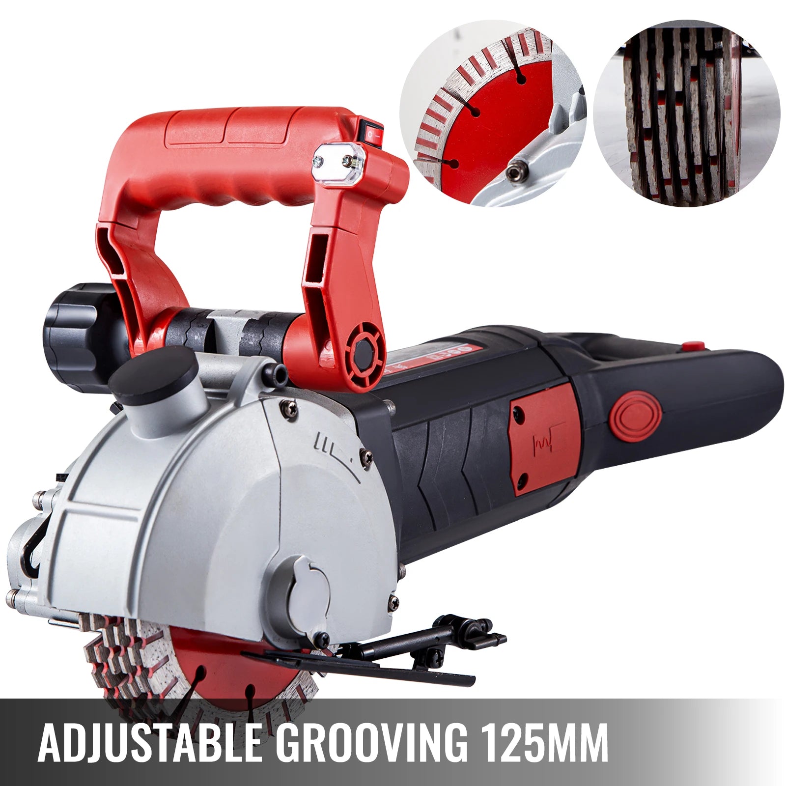 Max 4800W Wall Chaser Concrete Cutter Electric Laser Aiming