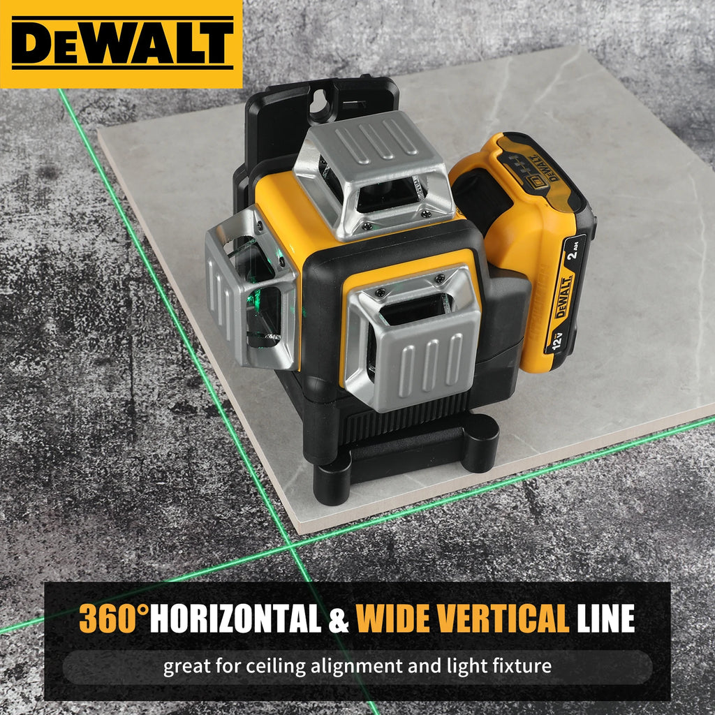 DeWalt DW089LG 12 - Line 3 - Side 360° All - Around Green - Light Laser Level