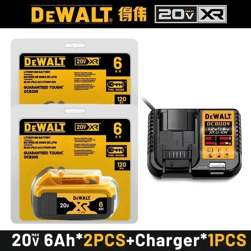 100% Genuine Dewalt 20V 6AH Battery,
