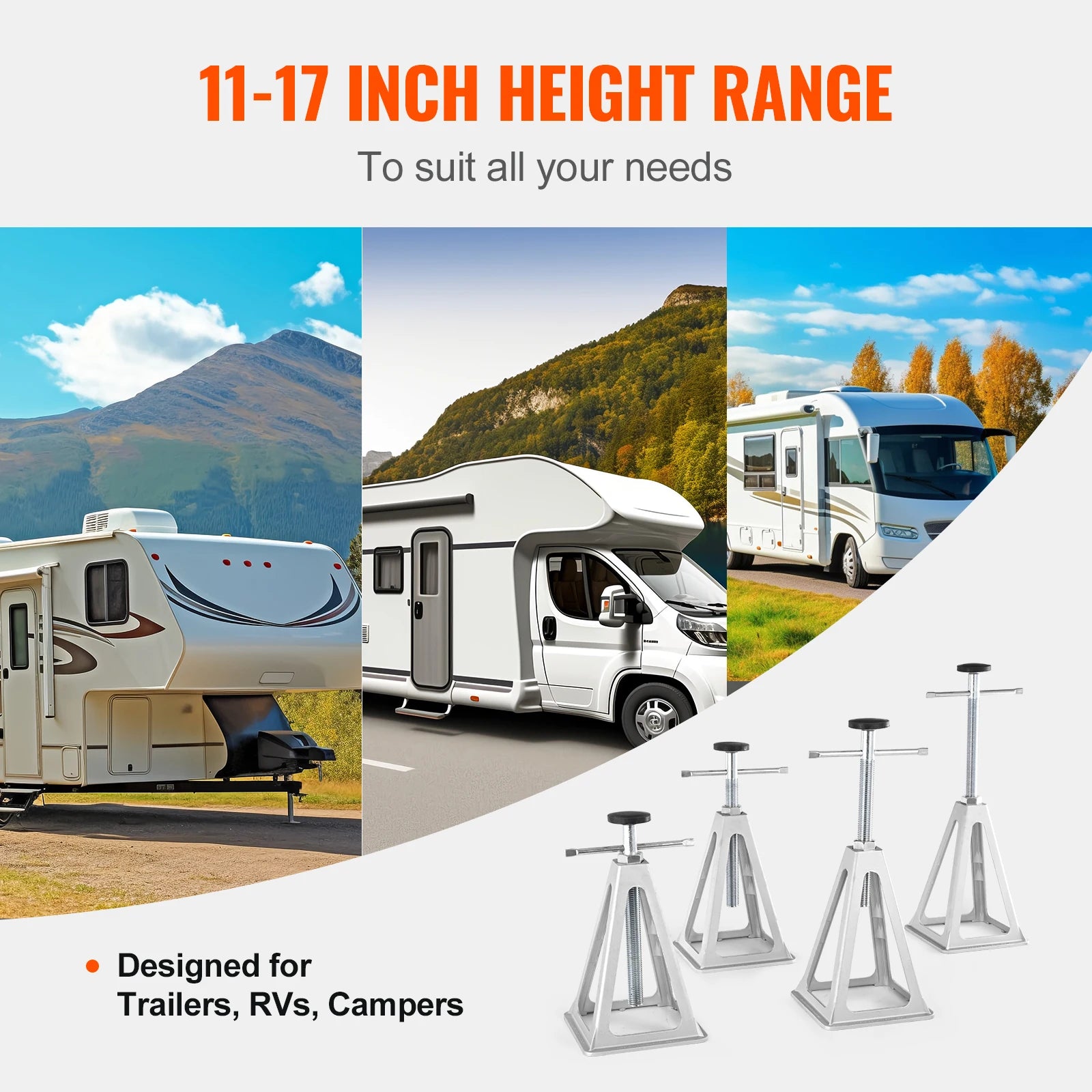 Stabilizer Jacks 4 Pack Aluminum RV