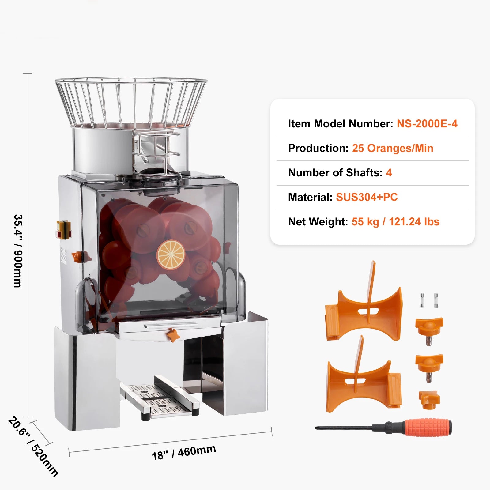 Commercial Orange Juicer Machine