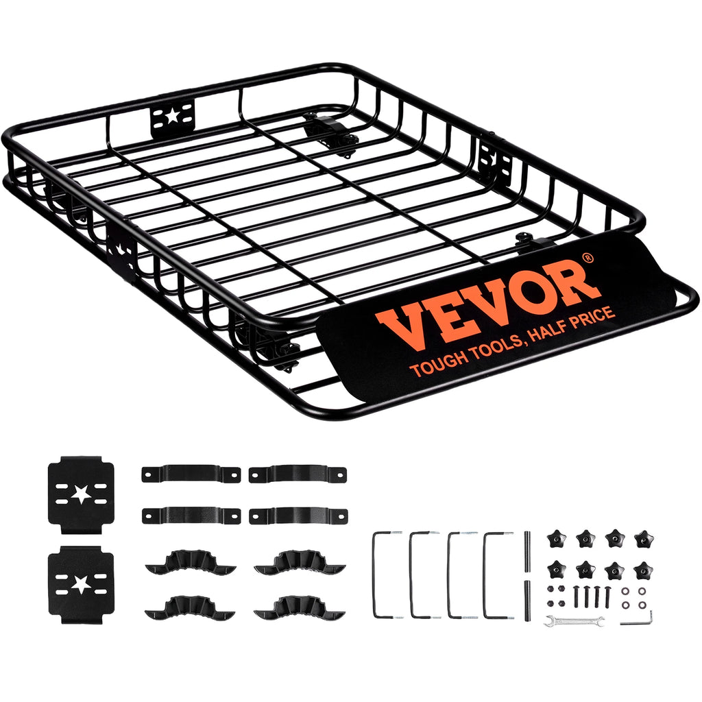 Rooftop Cargo Carrier Heavy-Duty 200 LBS Capacity for SUV Truck Vehicle