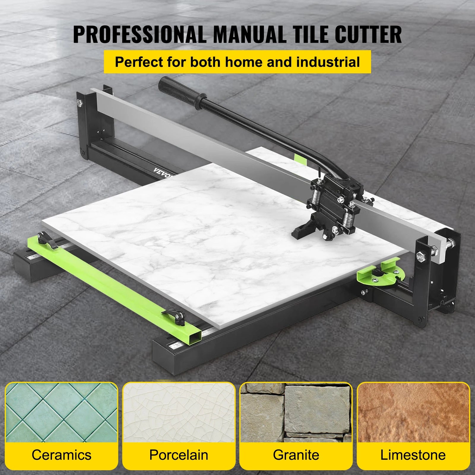 Tile Cutter Manual Tool w/ Precise Laser