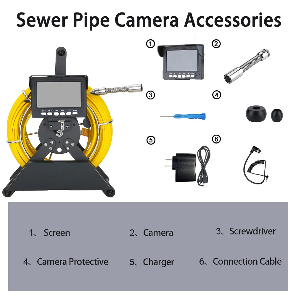4.3 inch Sewer Pipe Inspection Camera