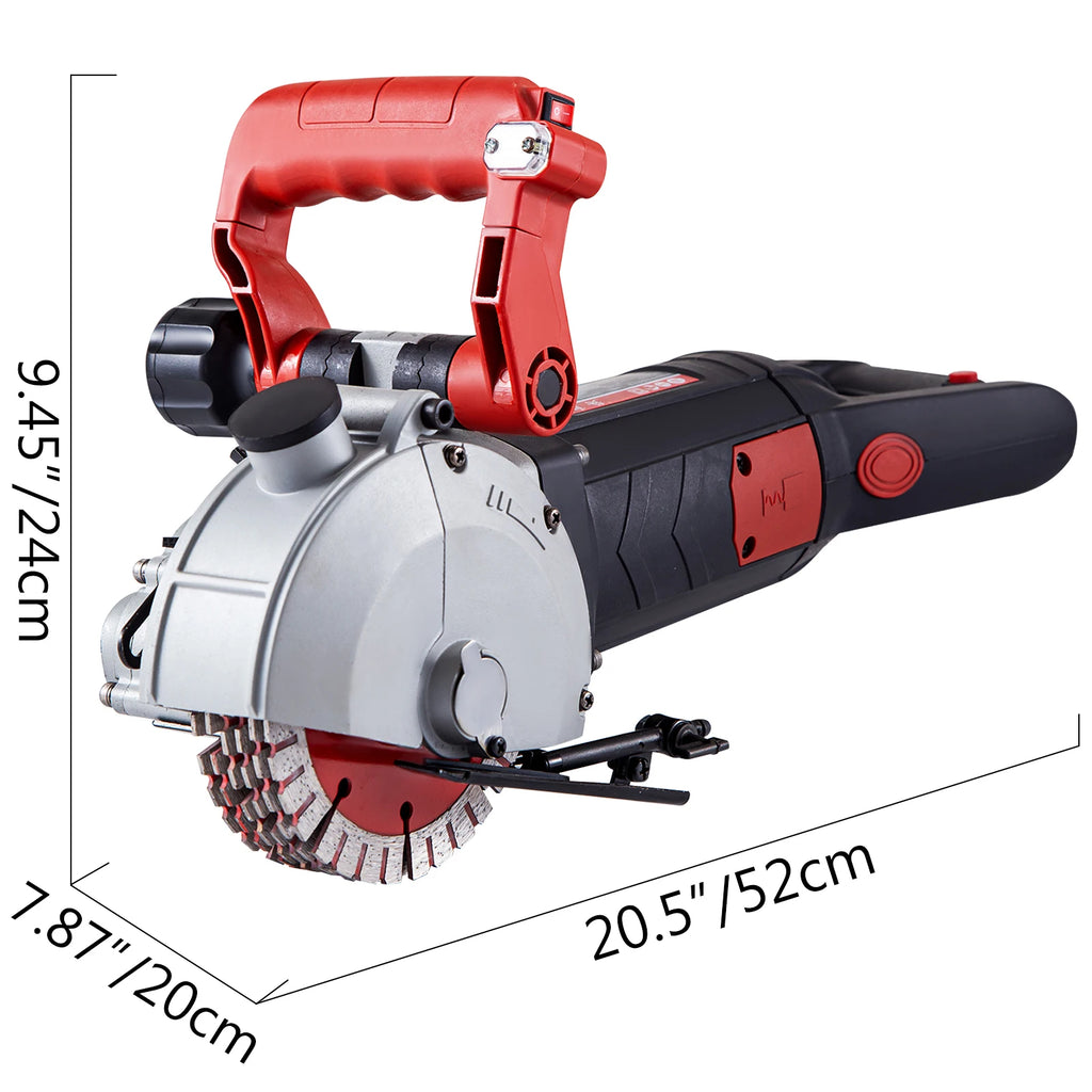 Max 4800W Wall Chaser Concrete Cutter Electric Laser Aiming