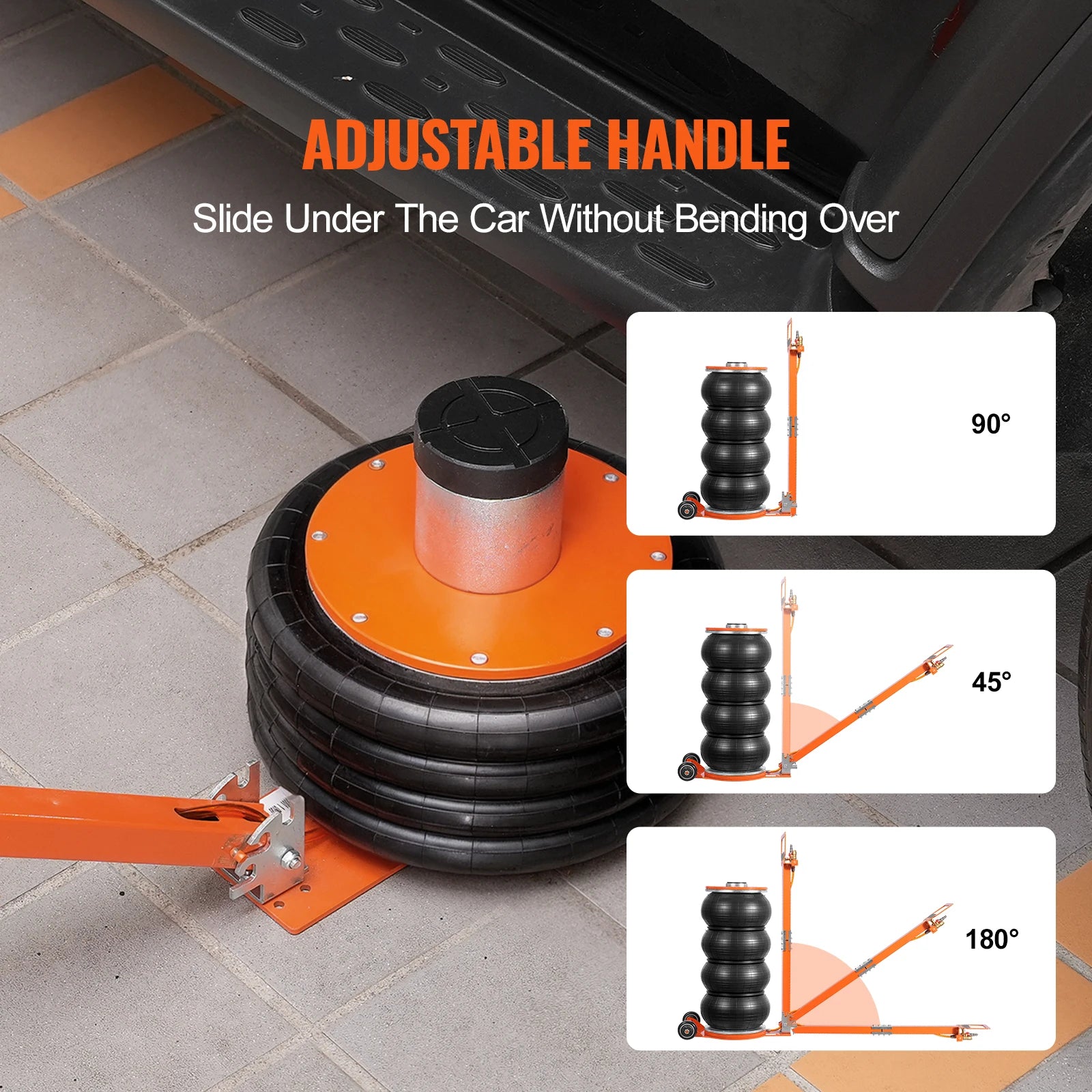 6T Air Jack, 2-5 S Pneumatic Lifting Jack with