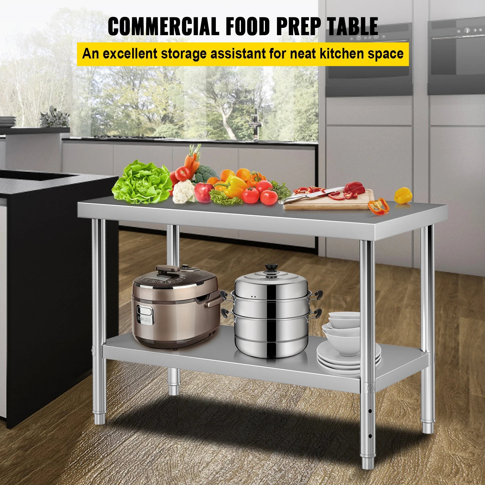 Stainless Steel Prep Table 550lbs