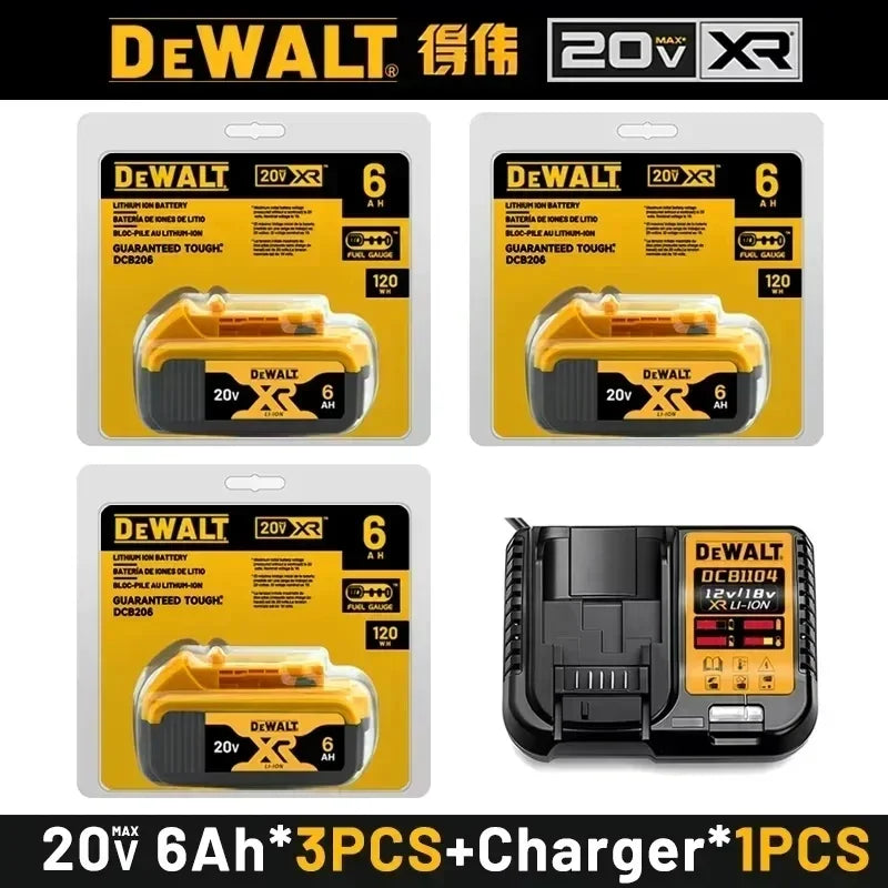 100% Genuine Dewalt 20V 6AH Battery,