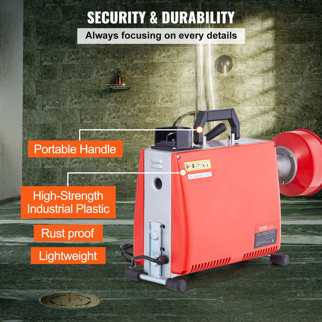 Drain Cleaner Machine 250W Electric