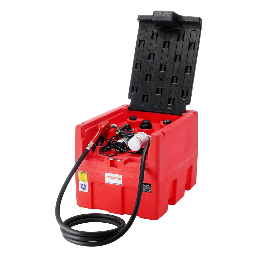 Gal Portable Diesel Fuel Tank 10.6GPM with 12V Electric