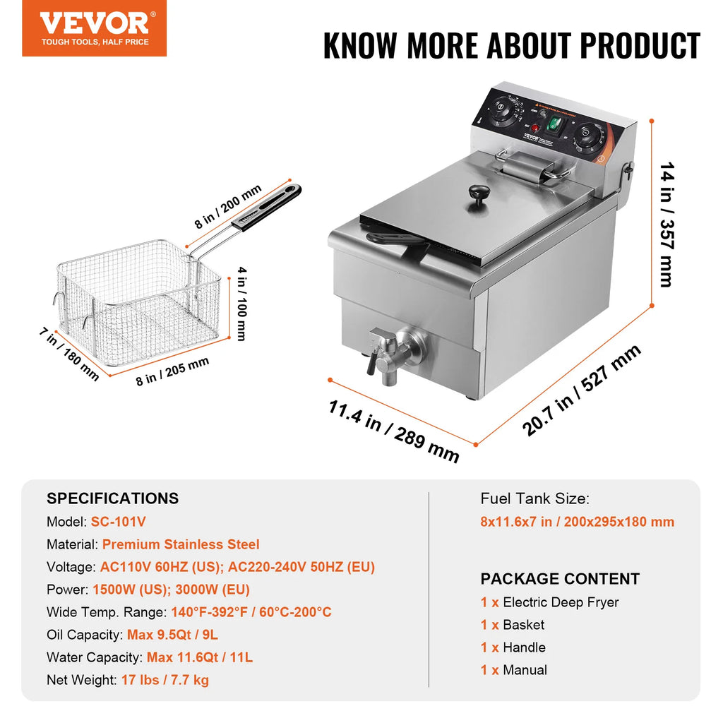 Commercial Deep Fryer Electric