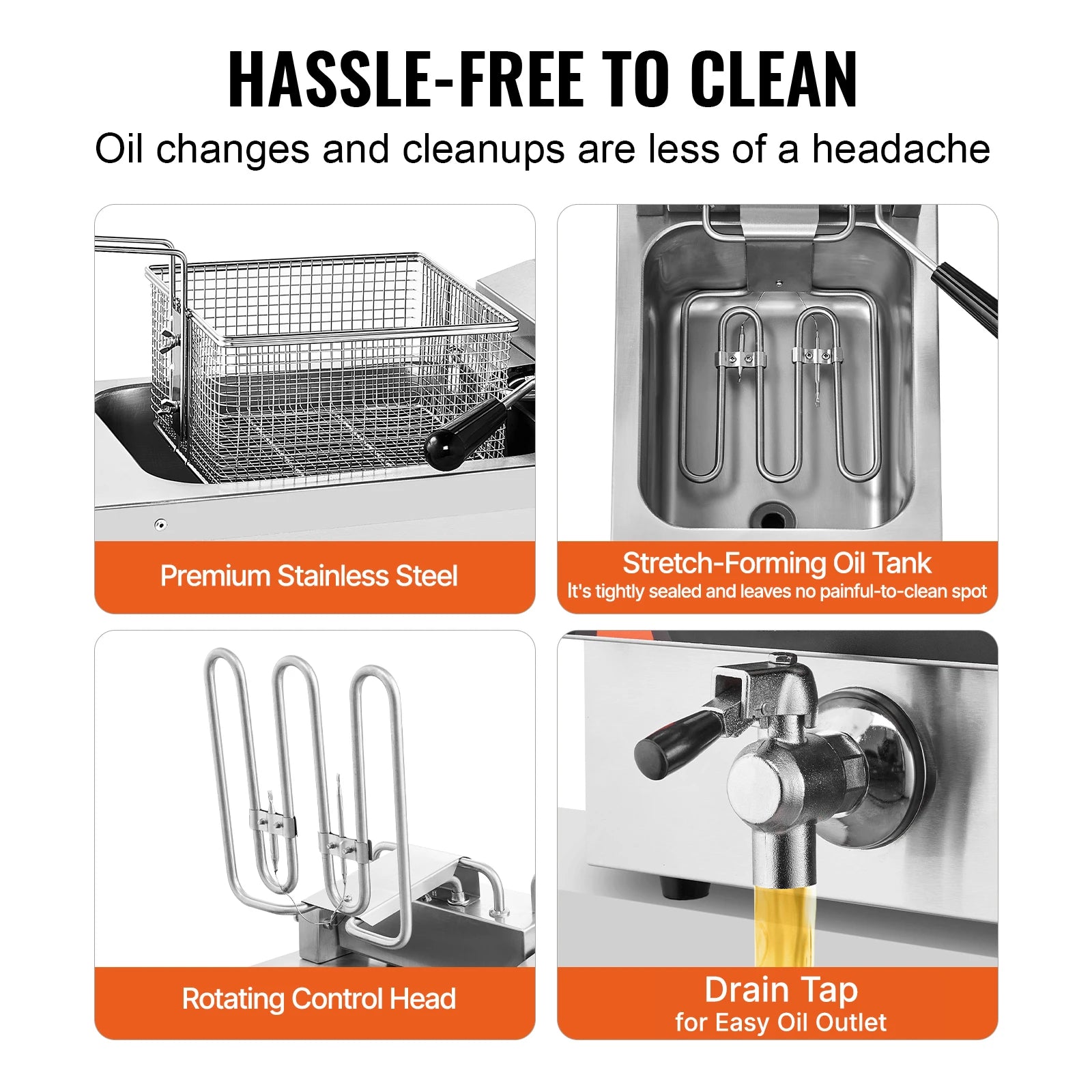 2 x 9QT Commercial Deep Fryer Dual Tank Electric