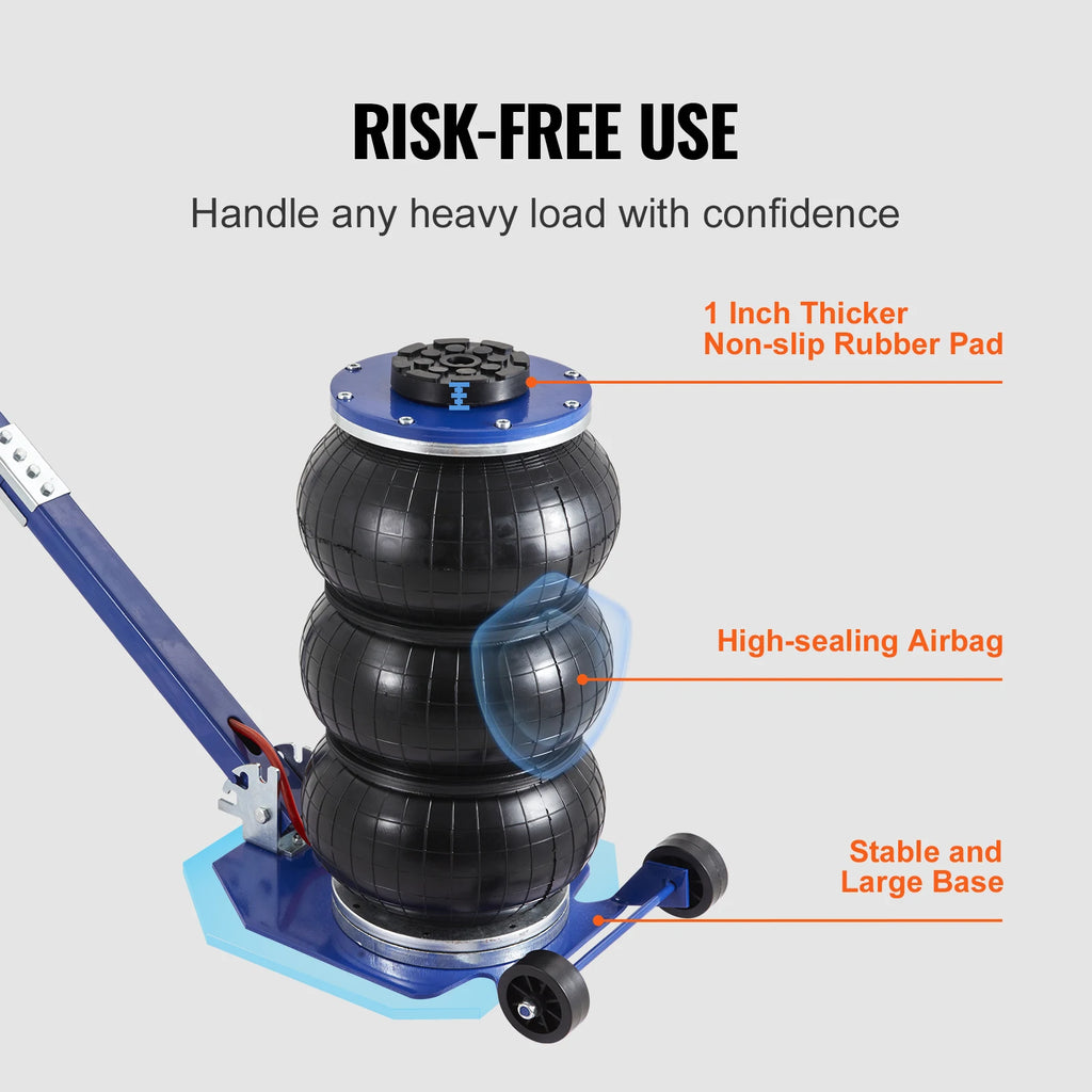 Air Jack 3 Ton Triple Bag Air Jack w/ Six Steel Pipes Pneumatic