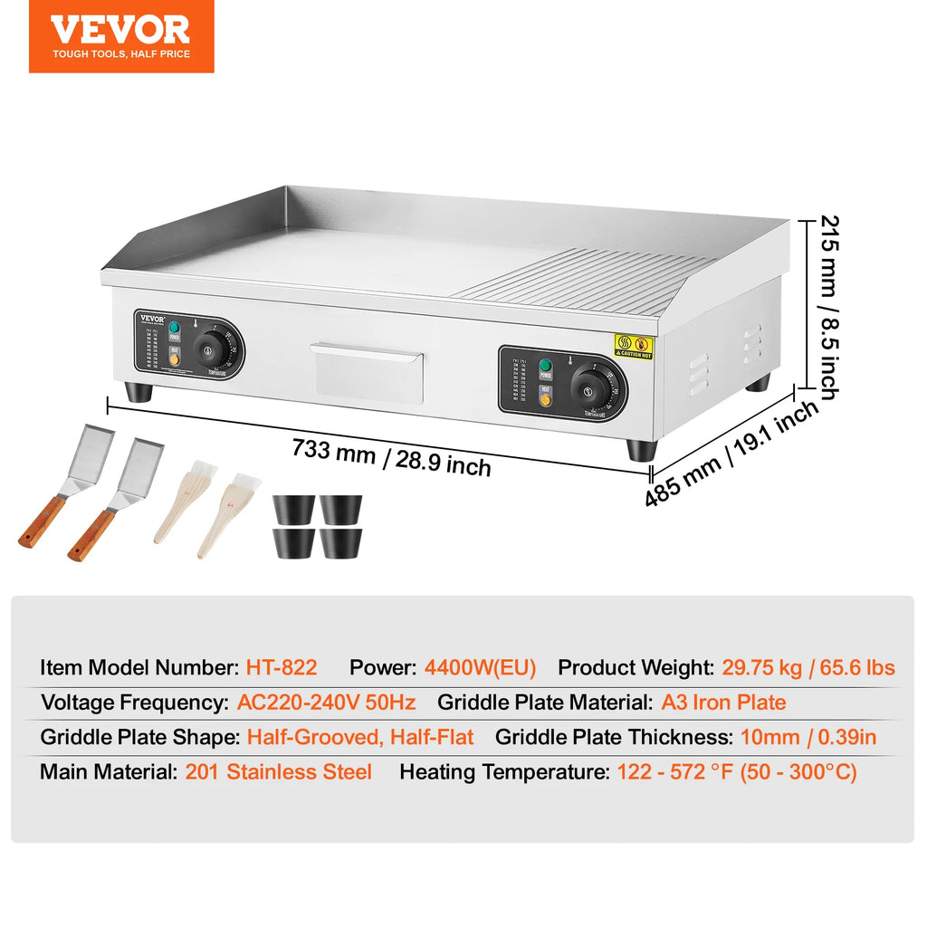 22/30 inch Commercial Electric Griddle