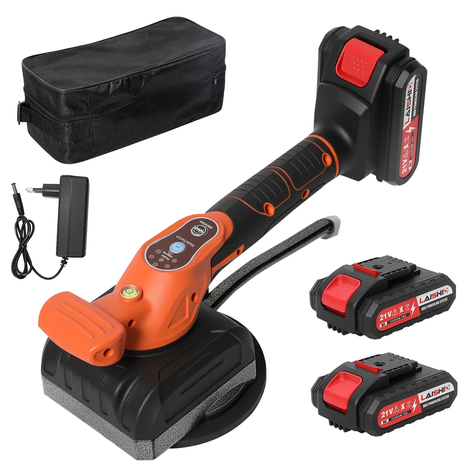 Máquina elétrica para assentamento de azulejos sem fio com ventosa