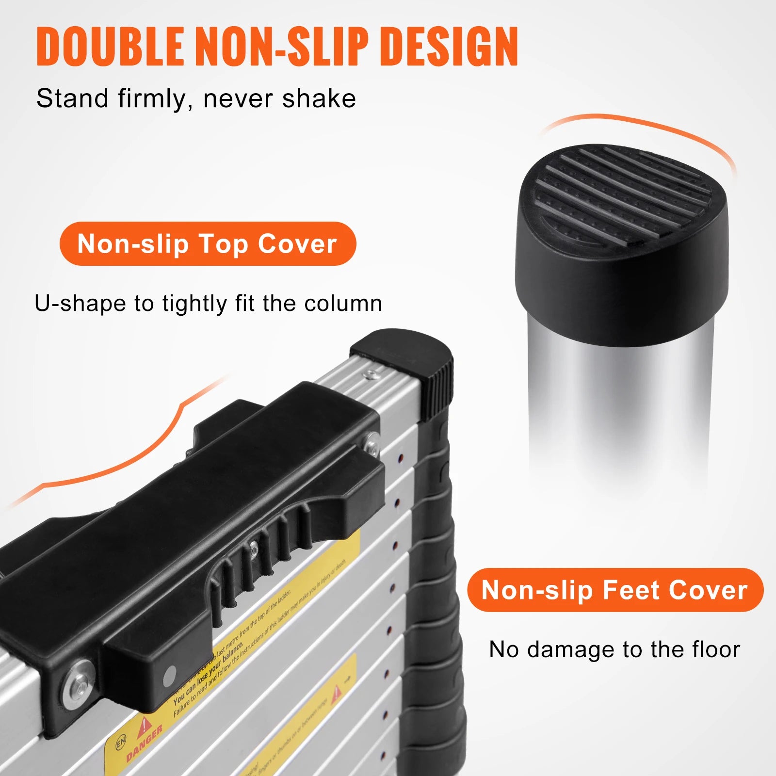 Telescoping Ladder 12.5 FT Aluminum