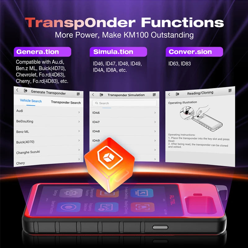 Autel KM100 Key Programmer V200 Universal