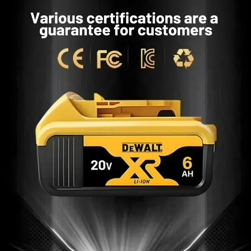 100% Genuine Dewalt 20V 6AH Battery,
