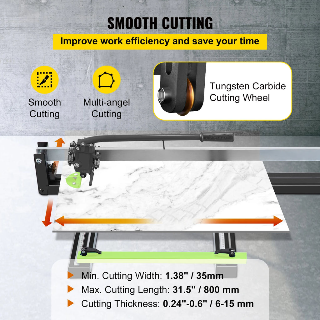 Tile Cutter Manual Tool w/ Precise Laser
