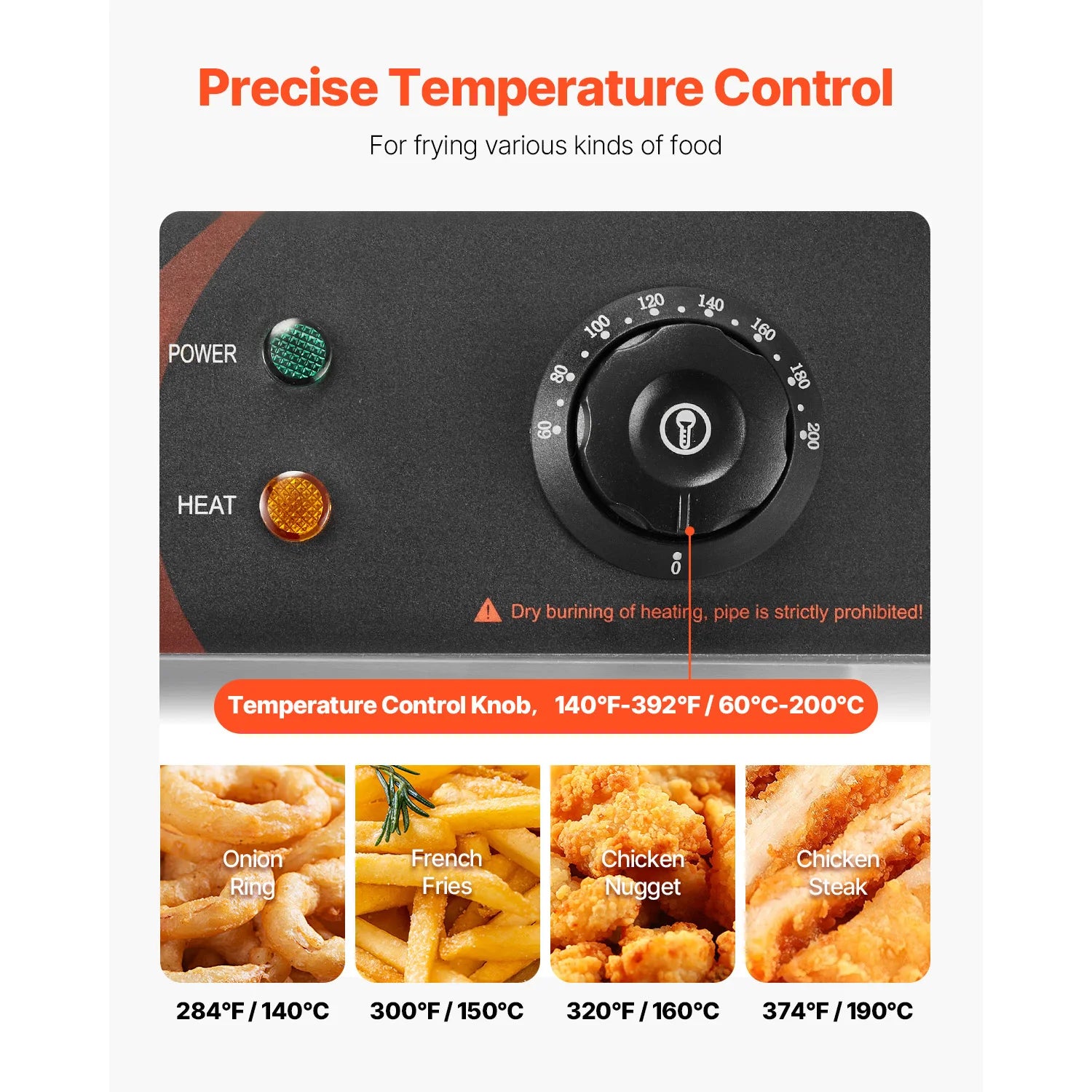 ou Fritadeiras Elétricas de 12L com Tanques Duplos para Restaurante de Fast Food