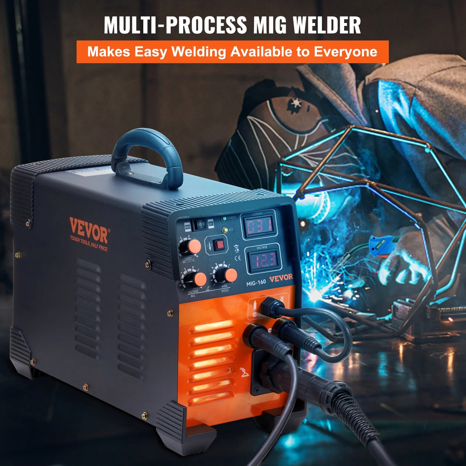 3 in 1 MIG Welding Machine 160/200/250 Amp MIG TIG