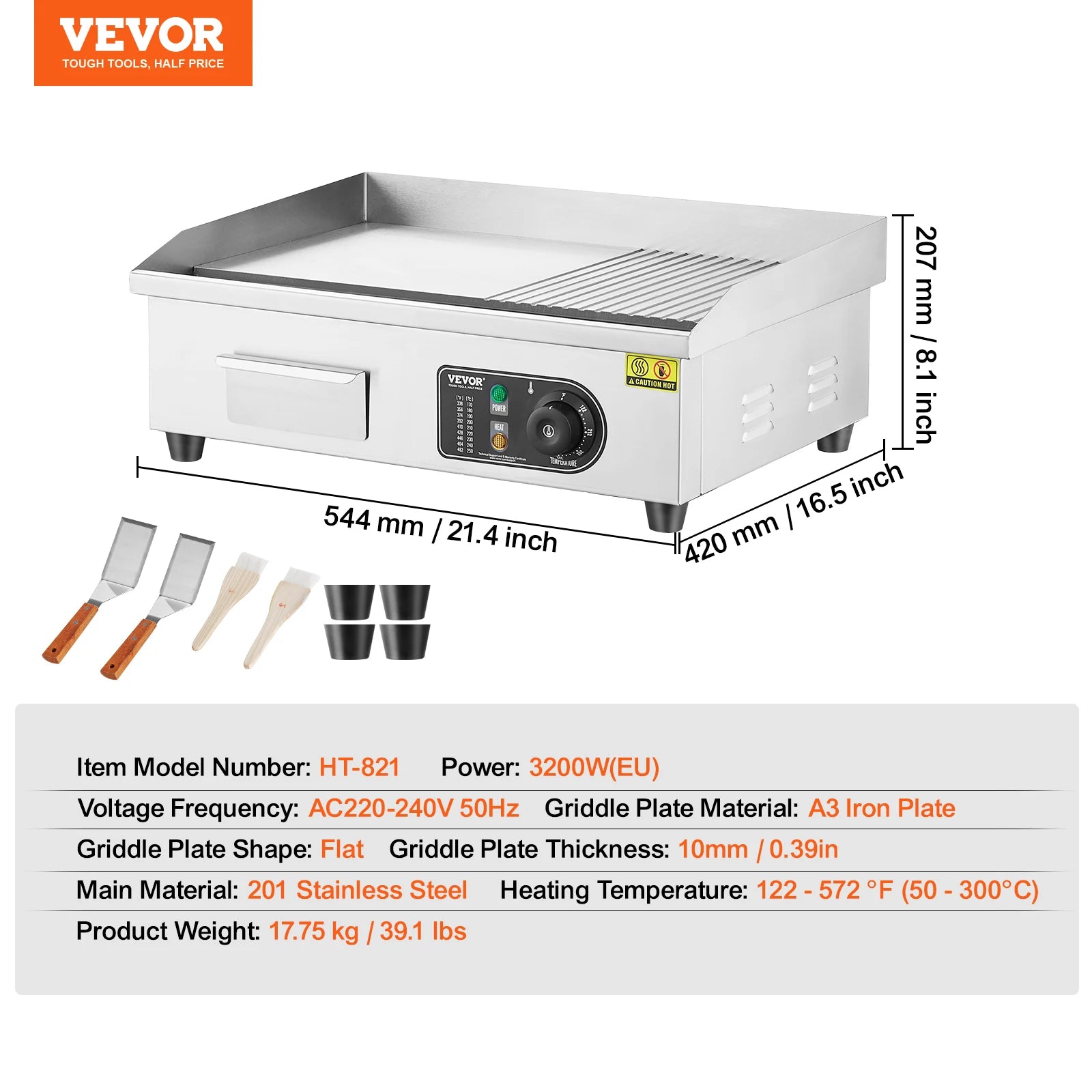 22/30 inch Commercial Electric Griddle